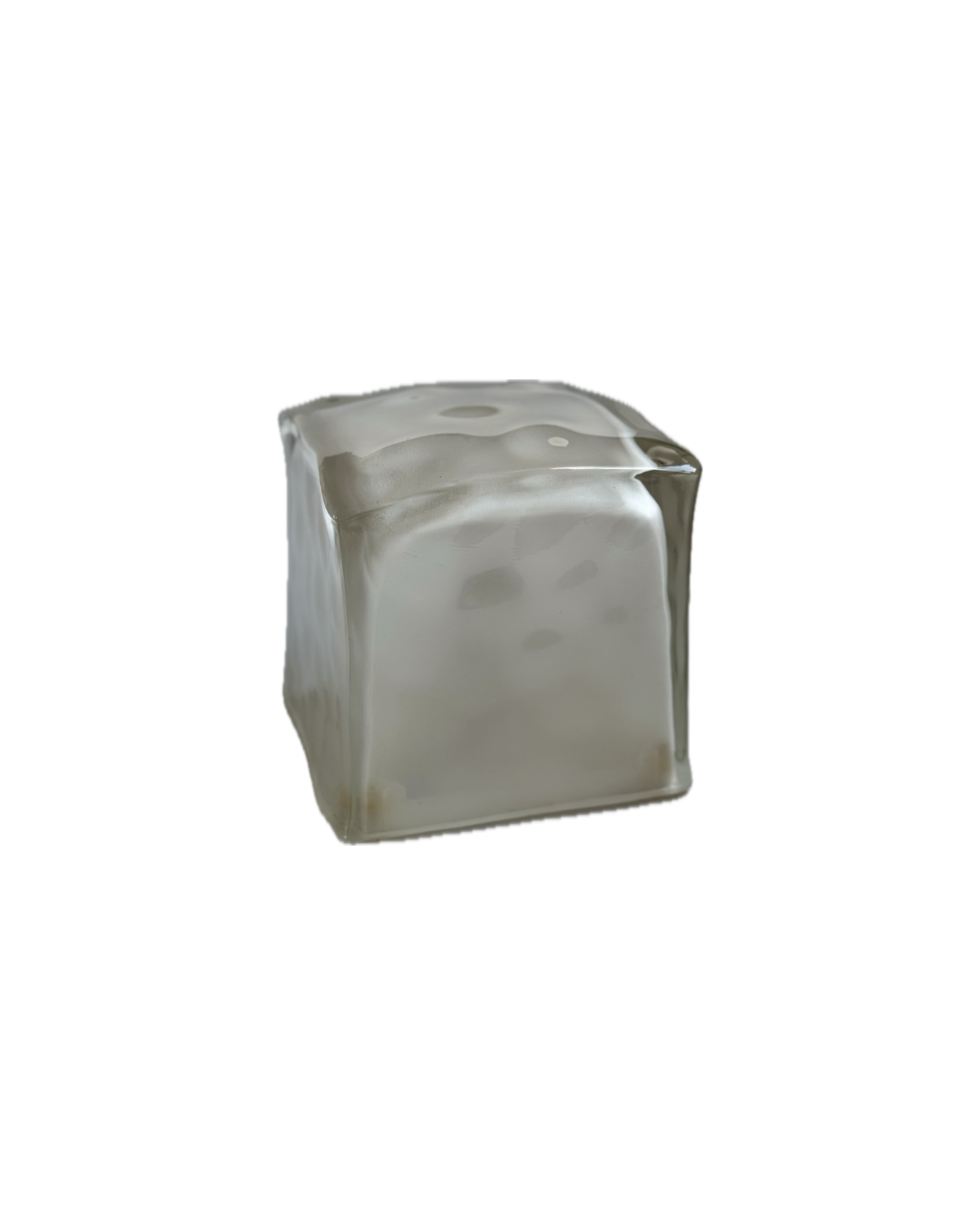 Vintage IKEA Iviken Frosted Glass Ice Cube Lamp
