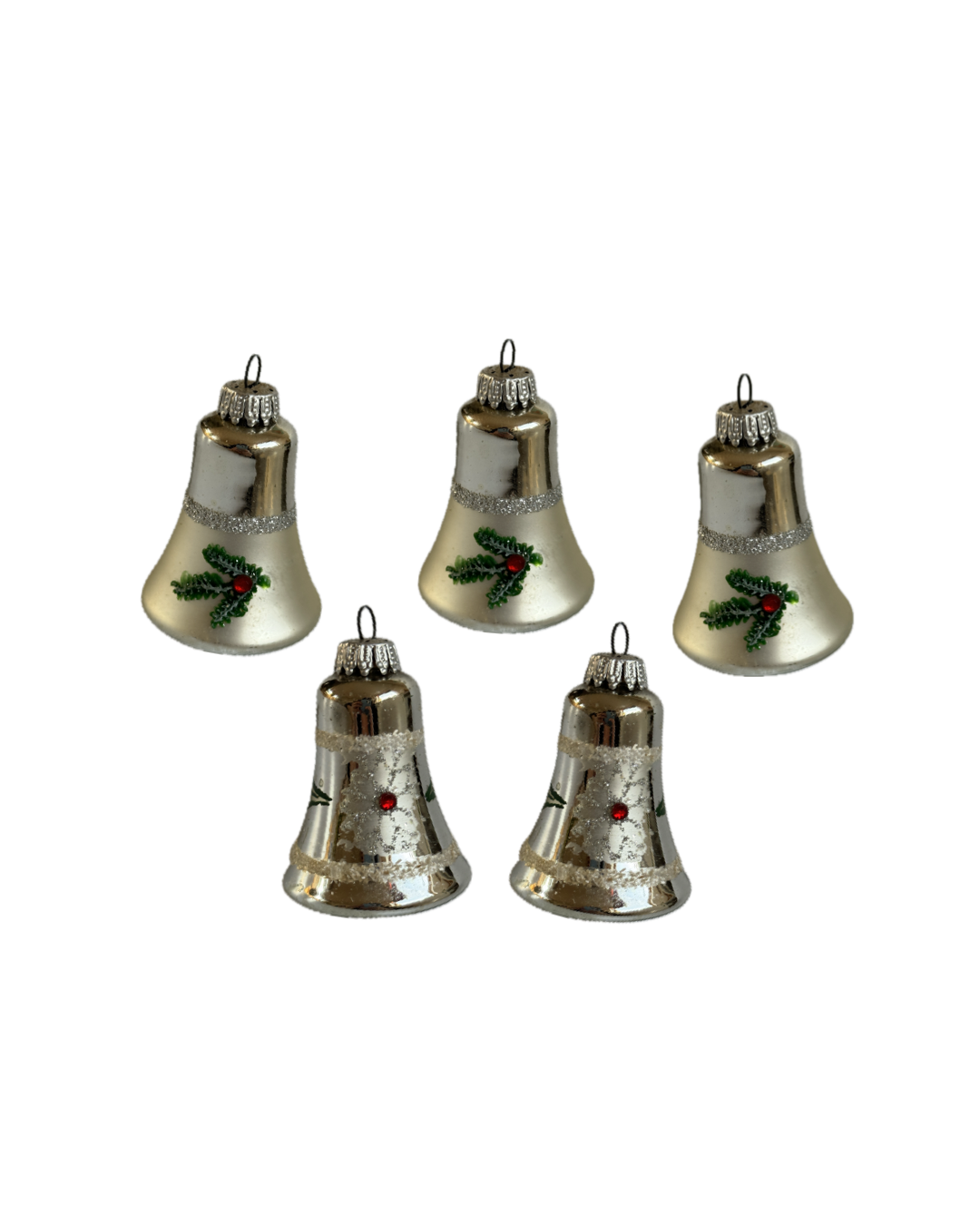 Vintage 1964 Christmas Tree Bell Ornaments