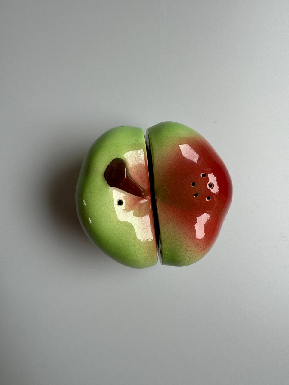 Vintage Carlton Ware Salt and Pepper Shakers in Apple Design