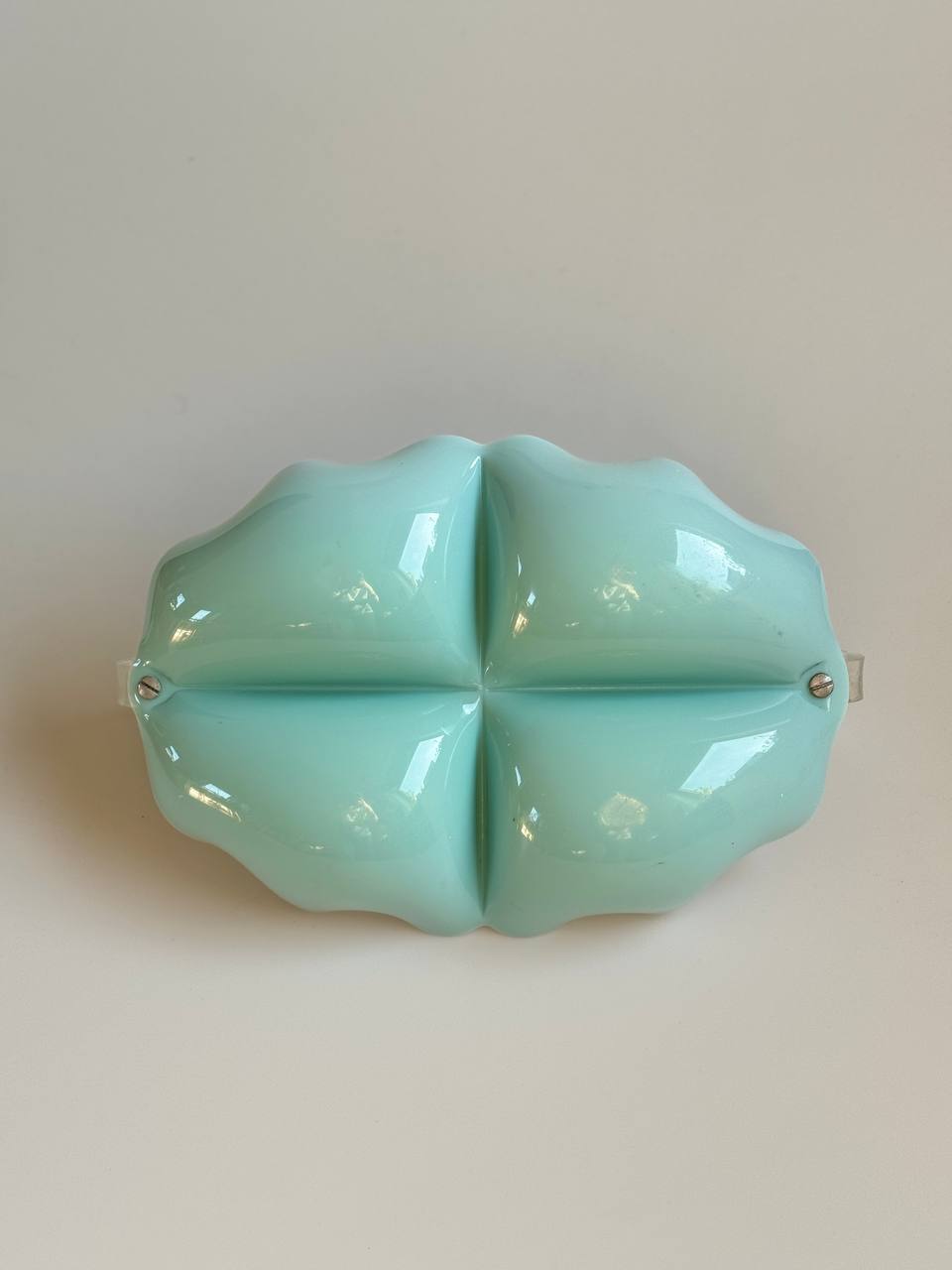 Vintage Lucite Twist Handle Dish