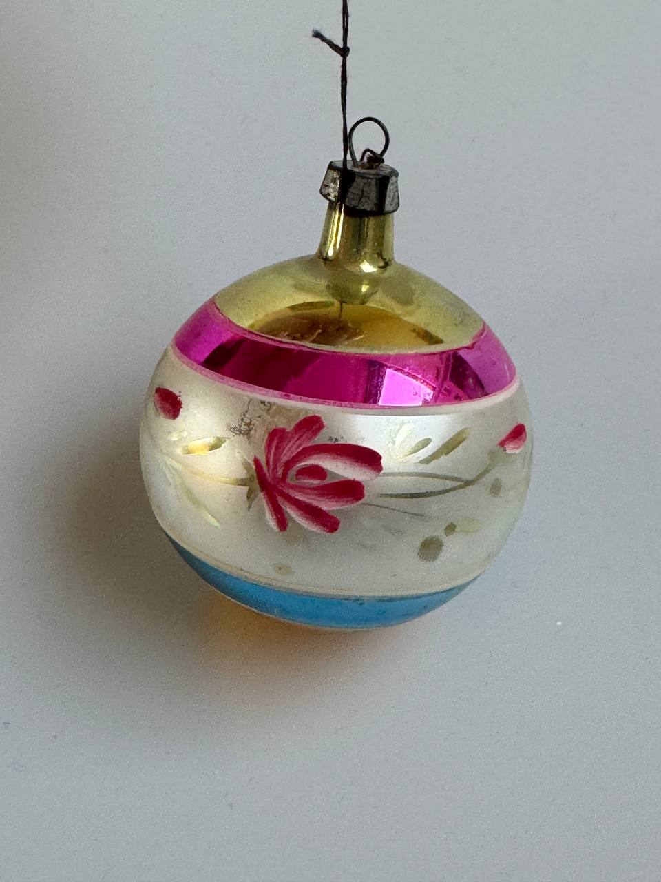 Set of 8 Vintage Glass Baubles