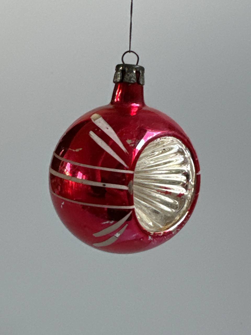 Set of 8 Vintage Glass Baubles
