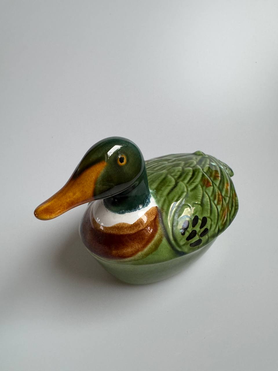 Vintage Ceramic Duck Terrine Dish by Michel Caugant