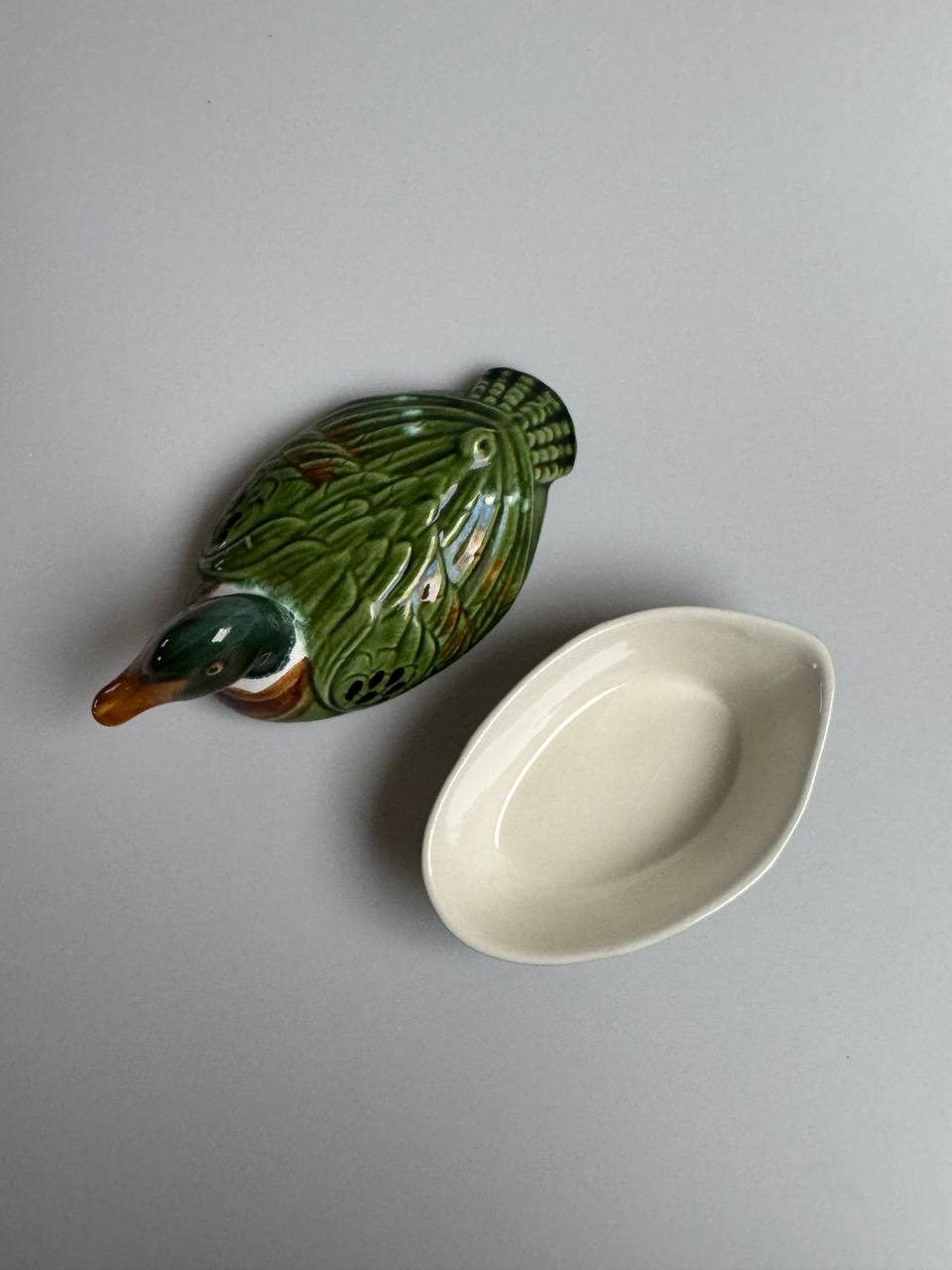 Vintage Ceramic Duck Terrine Dish by Michel Caugant