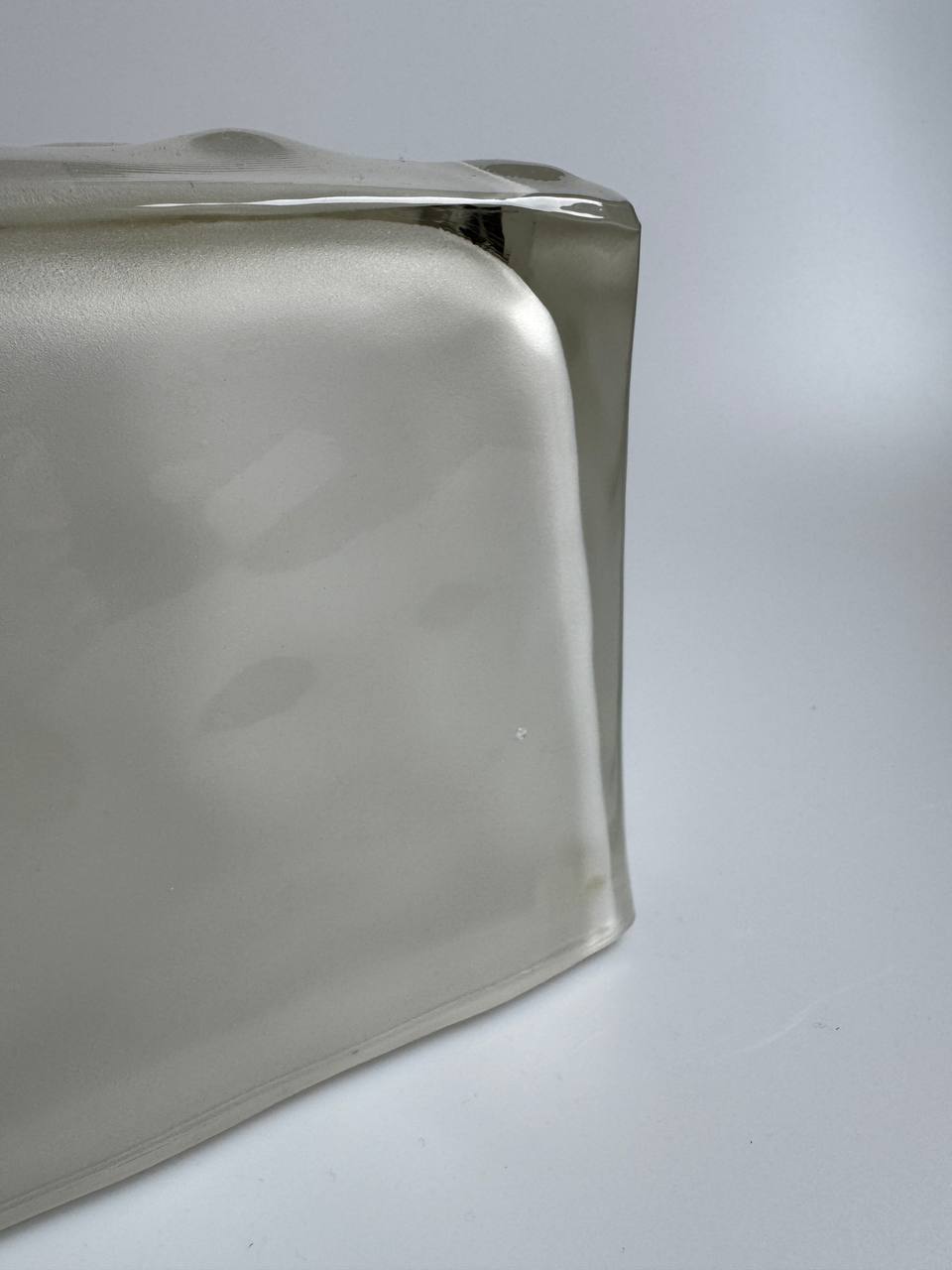 Vintage IKEA Iviken Frosted Glass Ice Cube Lamp