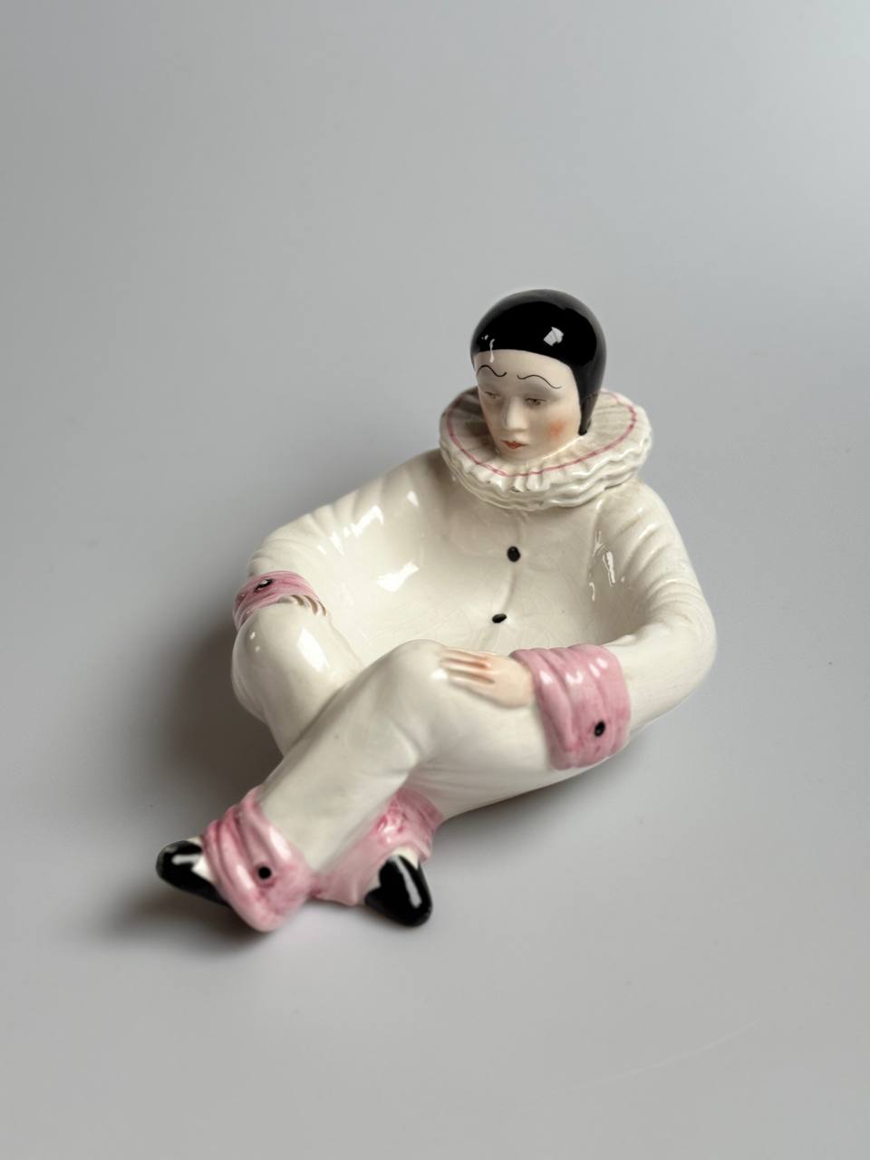 Vintage Antonio Zen Italian Porcelain Pierrot Clown Soap Dish for Casa Pupo London