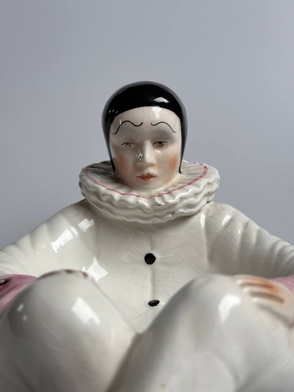 Vintage Antonio Zen Italian Porcelain Pierrot Clown Soap Dish for Casa Pupo London