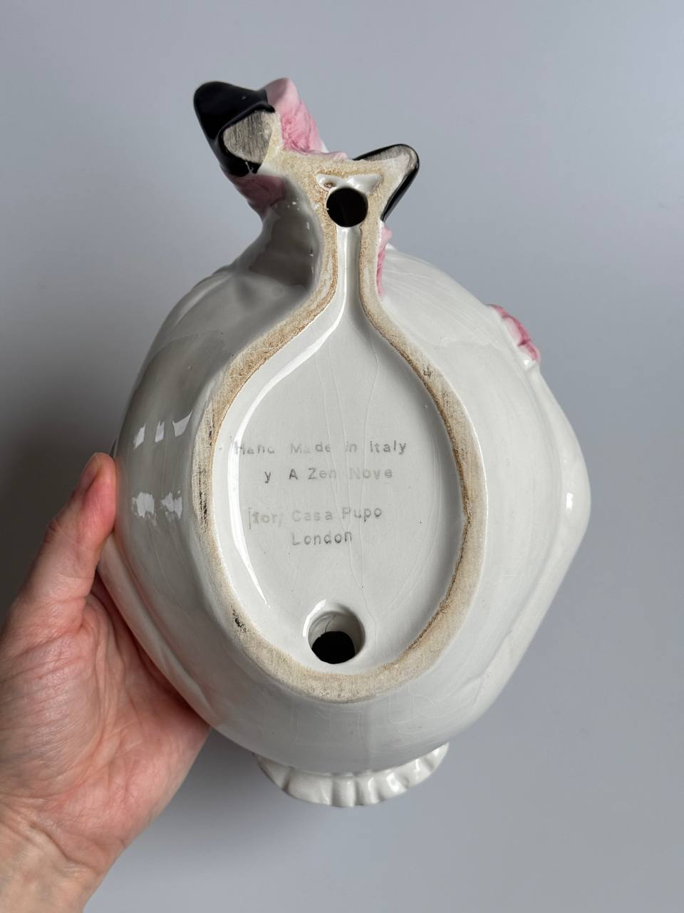 Vintage Antonio Zen Italian Porcelain Pierrot Clown Soap Dish for Casa Pupo London