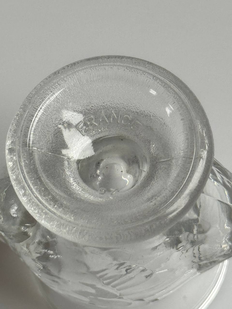 Vintage French Chicken-Shaped Glass Egg Cups (Clear) – Set of 4
