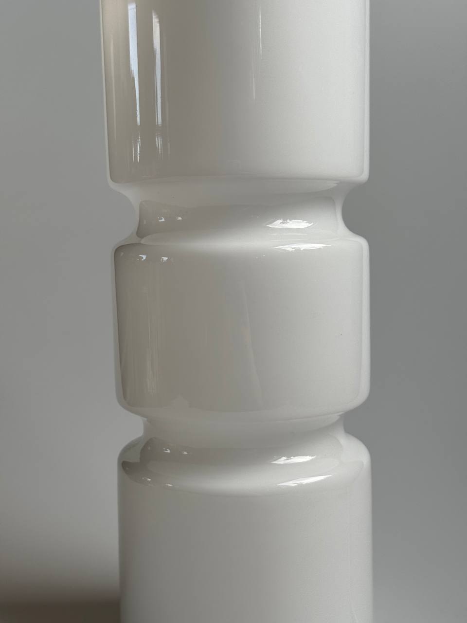 Habitat Fitz Glass Table Lamp – Mid-Century, White