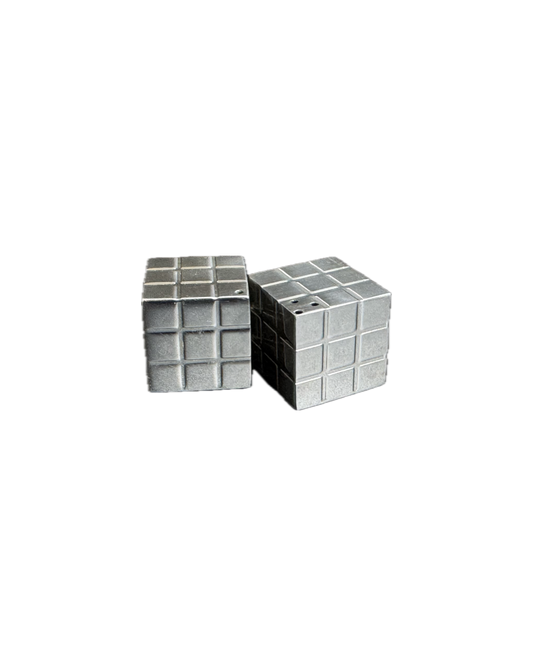 Vintage Philippi Cube Salt & Pepper Shakers – Modernist Design