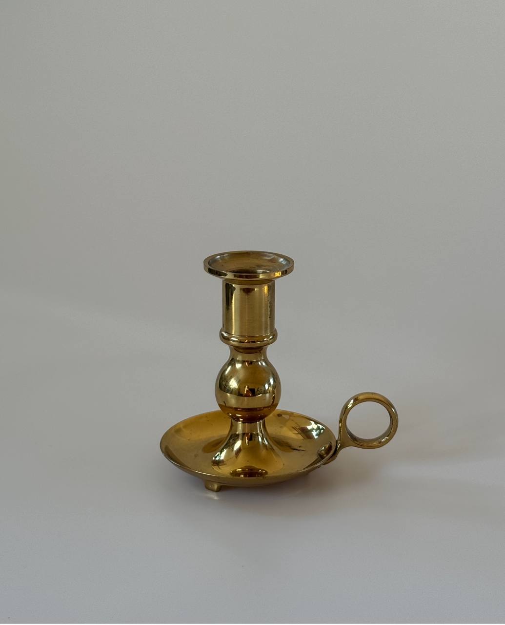 Vintage Wee Willy Winky Brass Chamberstick