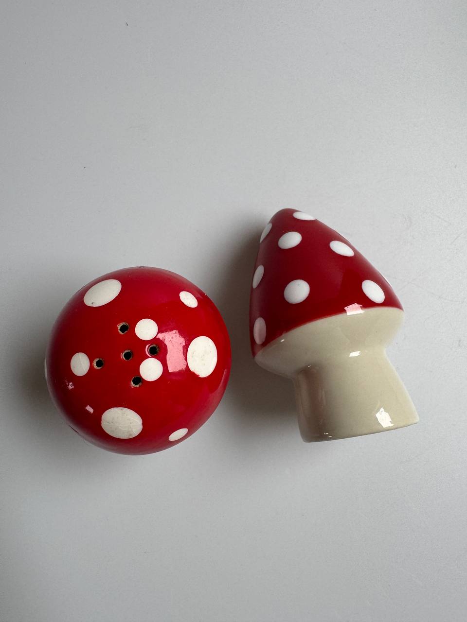 Vintage Toadstool Cruet Set - Salt & Pepper Shakers