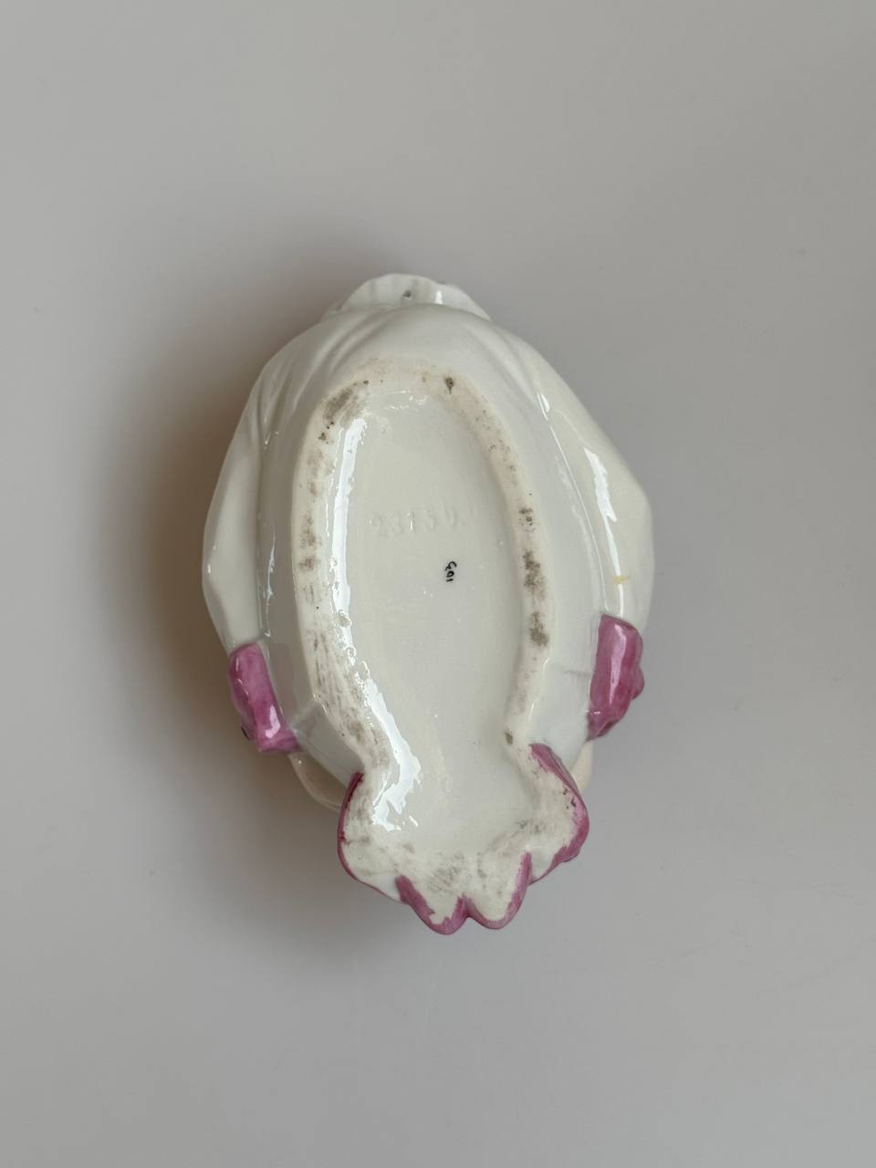 Antique Sitzendorf Germany Pierrot Porcelain Art Deco Trinket Dish - Rare Collectible