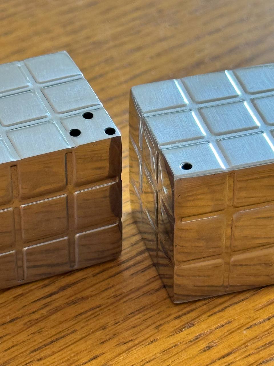 Vintage Philippi Cube Salt & Pepper Shakers – Modernist Design