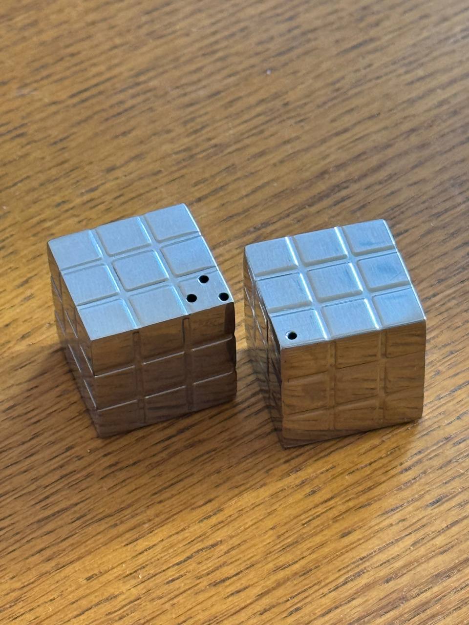 Vintage Philippi Cube Salt & Pepper Shakers – Modernist Design