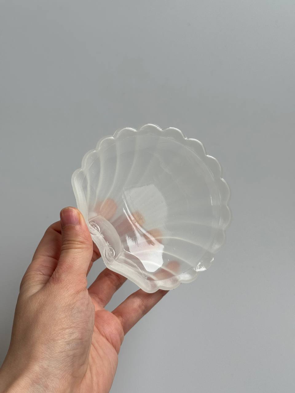 Vintage Clam Shell Butter Dish with Knife