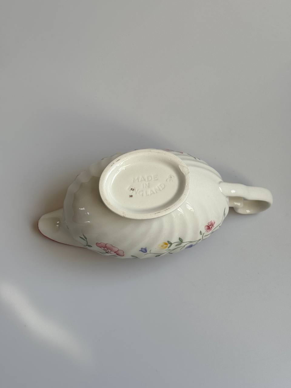 Vintage Johnson Brothers Summer Chintz Gravy Boat and Plate